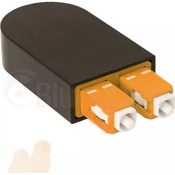 BLUELAN BlueOptics optický loopback adaptér OM2 50/125µm multimódový SC/UPC duplex keramická ferula -40°C až +85°C (BOLBSCOM2)