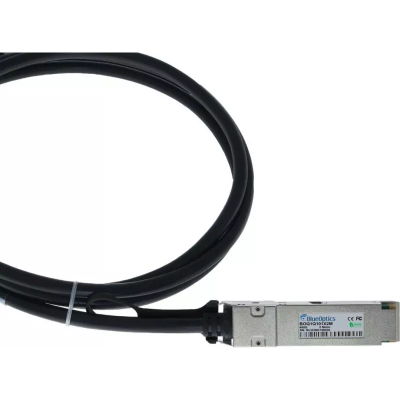 BLUELAN NJAAKK-0002-BL 400G QSFP112 Direct Attach medený kábel, 2 m, pasívny, 26 AWG, Infiniband & Ethernet