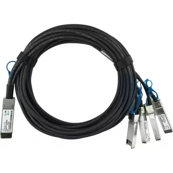 BlueLAN 980-9I48H-00C003 kompatibilný QSFP28 na 4x SFP28 pasívny medený breakout DAC kábel, 3m, 100G na 4x25G 980-9I48H-00C003-BL