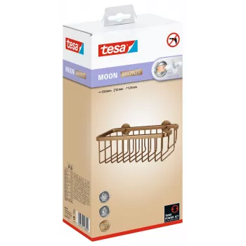 tesa MOON BRONZE lepiaci sprchový košík bronzový 40606-00000-00