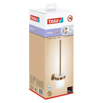 tesa MOON BRONZE sada WC kefy s lepiacou montážou, sklo a kov 40601-00000-00