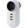 Sygonix SY-4512994 Schuko medzikonektor s 2 USB nabíjacími portami, biela