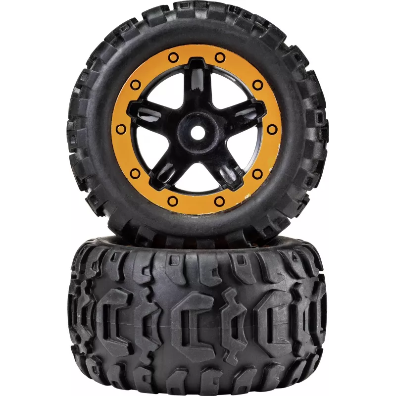 Reely RE-6904695 1:10 Off-Road sada kolies (2 ks, 87 mm, 12 mm šesťhran, čierna)
