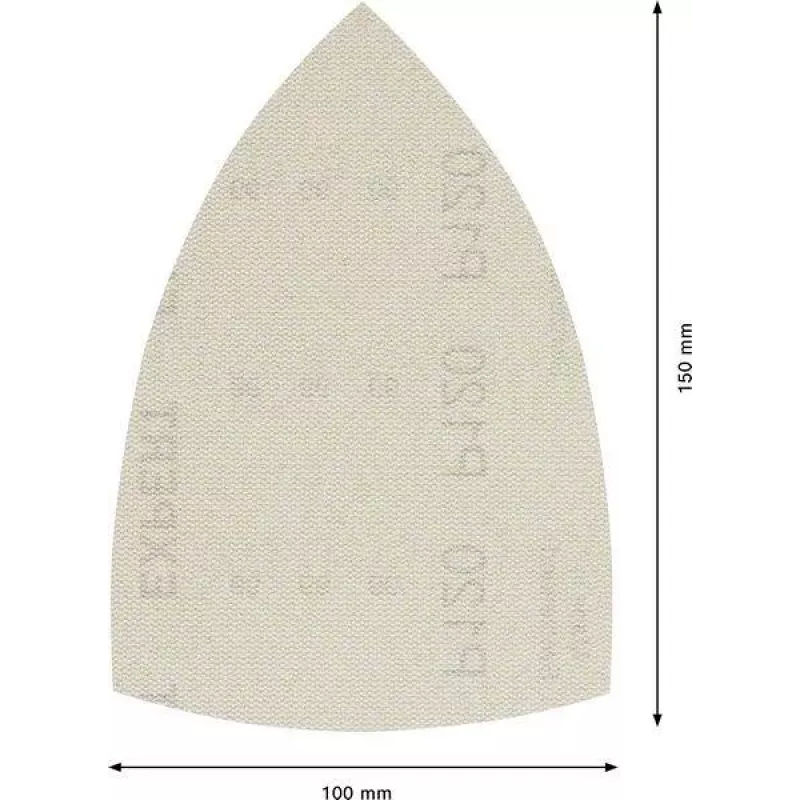 Bosch Accessories 2608901624 brúsna sieťka pre multi brúsku zrnitosť 120, 150 x 100 mm, 50 ks