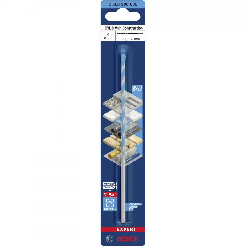 Bosch EXPERT CYL-9 MultiConstruction vrták 4 x 130 mm 2608900605
