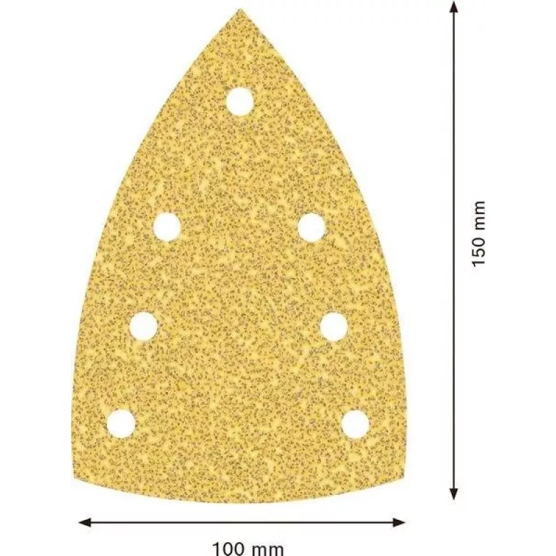 Bosch Accessories 2608901640 brúsne listy pre multi brúsku, zrnitosť 40, 150 mm x 100 mm, balenie 50 ks