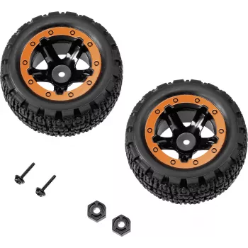 Reely RE-7042668 1:10 On-Road sada kolies (2 ks, 65 mm, 12 mm šesťhran, čierna)