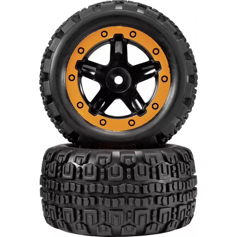 Reely RE-7042668 1:10 On-Road sada kolies (2 ks, 65 mm, 12 mm šesťhran, čierna)
