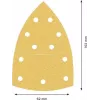 Bosch Accessories 2608901648 brúsny papier pre multi brúsku zrnitosť 80, 93 mm x 102 mm, 50 listov