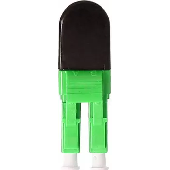 BLUELAN BlueOptics LWL loopback adaptér OM5 50/125µm multimode LC/UPC duplex, limetkovozelená, keramická ferula, -40°C až +85°C (BOLBLCOM5)