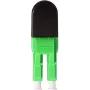 BLUELAN BlueOptics LWL loopback adaptér OM5 50/125µm multimode LC/UPC duplex, limetkovozelená, keramická ferula, -40°C až +85°C (BOLBLCOM5)