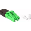 BLUELAN BlueOptics LWL loopback adaptér OM5 50/125µm multimode LC/UPC duplex, limetkovozelená, keramická ferula, -40°C až +85°C (BOLBLCOM5)