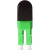 BLUELAN BlueOptics LWL loopback adaptér OM5 50/125µm multimode LC/UPC duplex, limetkovozelená, keramická ferula, -40°C až +85°C (BOLBLCOM5)