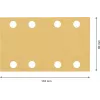 Bosch 2608901662 brúsne listy pre vibračnú brúsku, zrnitosť 80, 133 x 80 mm, balenie 50 ks