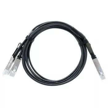 BlueLAN 400G QSFP-DD na 4x 100G QSFP56 priamy breakout kábel, 2m, pasívny, AWG26, kompatibilný s Arista (CAB-D-4Q-400G-2M-BL)