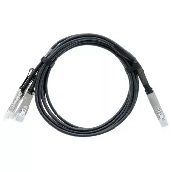 BlueLAN 400G QSFP-DD na 4x 100G QSFP56 priamy breakout kábel, 2m, pasívny, AWG26, kompatibilný s Arista (CAB-D-4Q-400G-2M-BL)