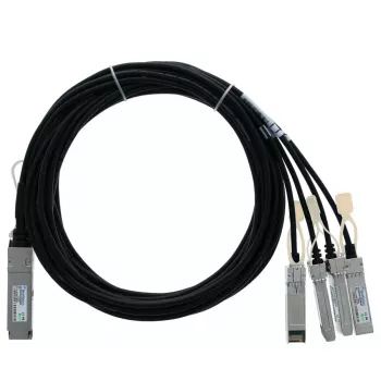 BlueLAN kompatibilný Allied Telesis AT-QSFP-4SFP10G-2CU pasívny 40GBASE-CR4 QSFP na 4x10GBASE-CR SFP+ direct attach breakout kábel, 2m, AWG30 AT-QSFP-4SFP10G-2CU-BL
