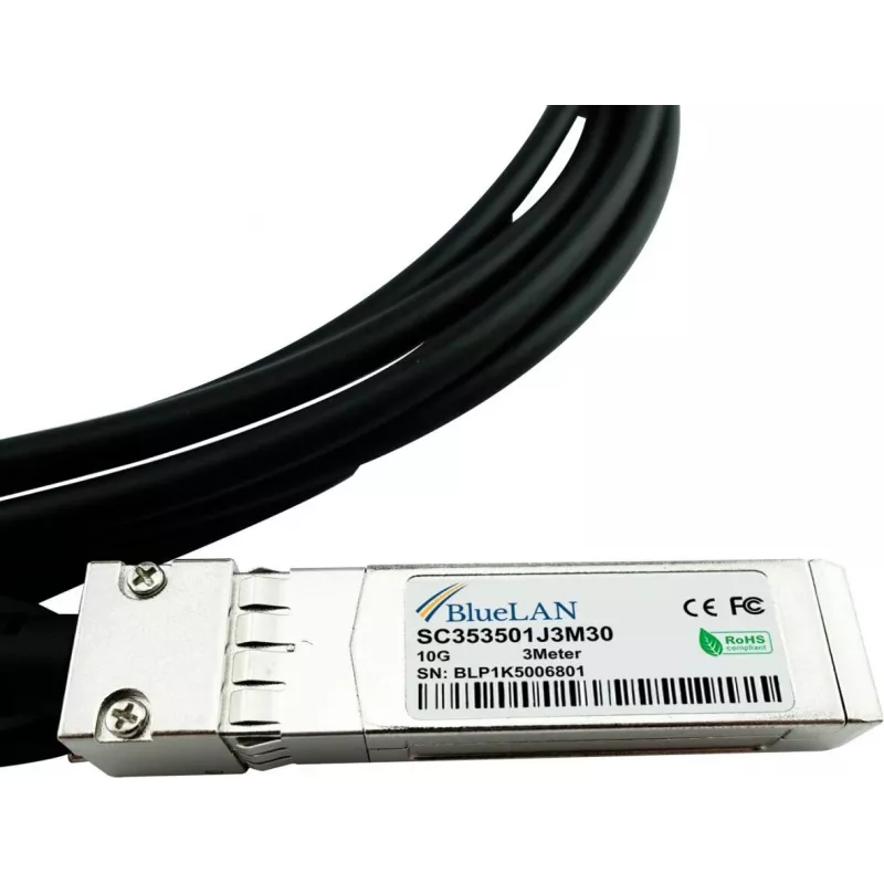 BLUELAN BlueOptics direct attach kábel 10GBASE-CR SFP+ 0,5m priemyselný SC353501J0.5M30IN