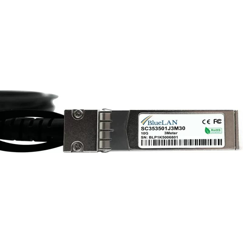 BLUELAN BlueOptics direct attach kábel 10GBASE-CR SFP+ 0,5m priemyselný SC353501J0.5M30IN