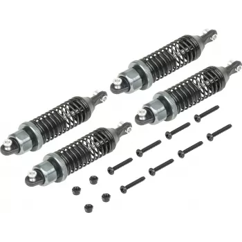 Reely RE-7083021 Hliníkový olejom plnený tlmič set (2 ks, 90 mm, modrá)