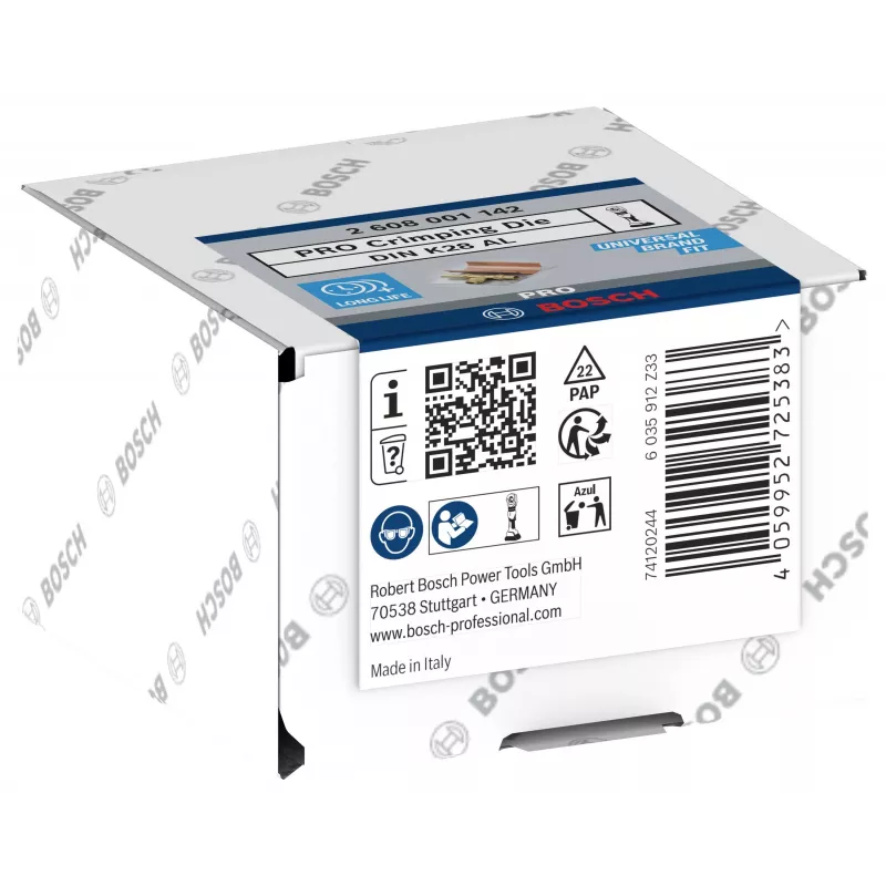Bosch 2608001142 Lisovacia vložka pre rúrkové káblové oká a spojky, 150 mm²