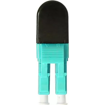 BLUELAN BlueOptics OM3 LC/UPC Duplex Multimode sklenené vlákno Loopback adaptér, aqua, keramická ferula, -40°C až +85°C BOLBLCOM3