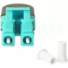 BLUELAN BlueOptics OM3 LC/UPC Duplex Multimode sklenené vlákno Loopback adaptér, aqua, keramická ferula, -40°C až +85°C BOLBLCOM3