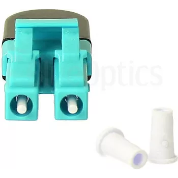 BLUELAN BlueOptics OM3 LC/UPC Duplex Multimode sklenené vlákno Loopback adaptér, aqua, keramická ferula, -40°C až +85°C BOLBLCOM3