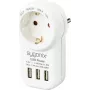 Sygonix SY-4755856 Medzikonektor s 2 USB portami biely