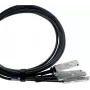BlueLAN MCP7F60-W002R26-BL NVIDIA-kompatibilný 400G QSFP-DD na 4x QSFP56 DAC Breakout kábel 2m AWG26