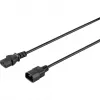 Sygonix SY-5042704 Napájací kábel, CEE 7/7 na IEC C13, 1,5 m, čierny