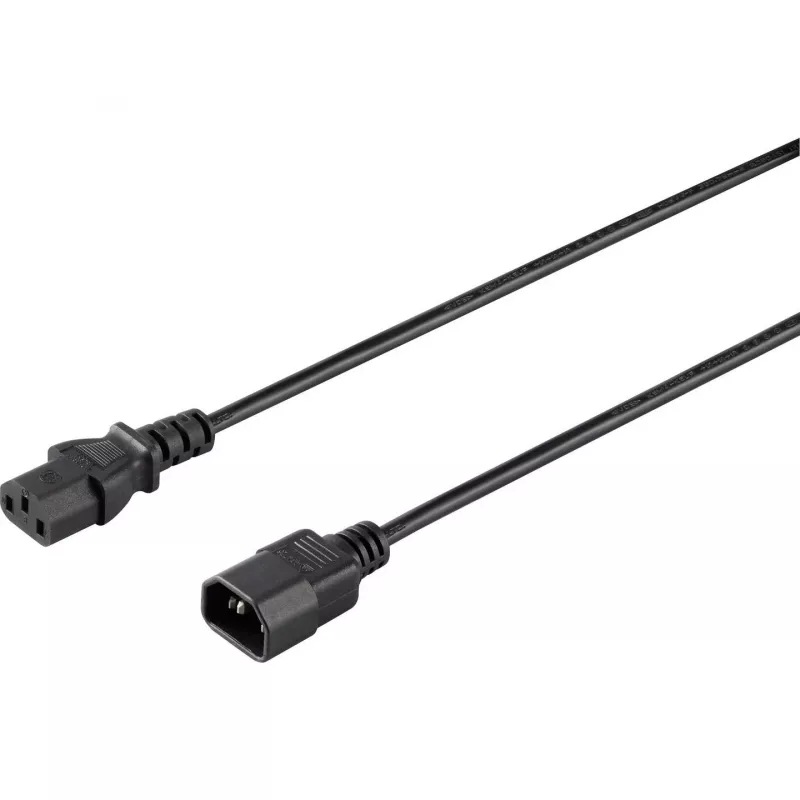 Sygonix SY-5042704 Napájací kábel, CEE 7/7 na IEC C13, 1,5 m, čierny