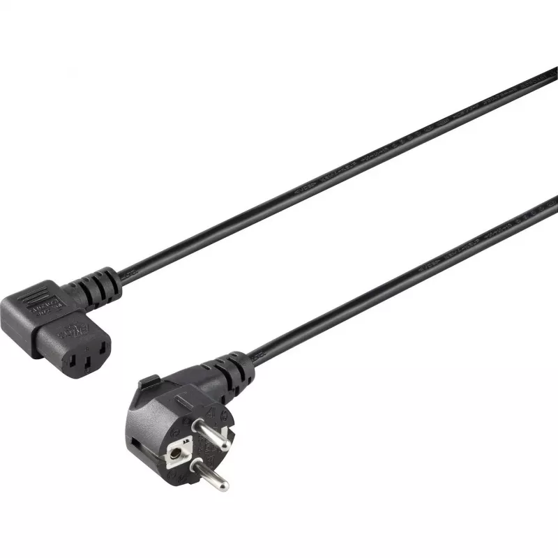 Sygonix SY-5042710 Napájací kábel CEE 7/7 na IEC C13 2 m čierny