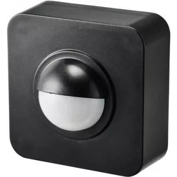 SYGONIX SY-5046552 PIR pohybový senzor na omietku 120° čierny IP65