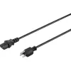 Sygonix SY-5042736 Napájací kábel CEE 7/7 na IEC C13 2 m čierny