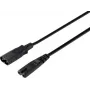 Sygonix SY-5043436 Predlžovací napájací kábel čierny 2 m (SY-5043436)