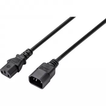 Sygonix SY-5044234 Predlžovací napájací kábel, C14 na C13, 3,5 m, čierny