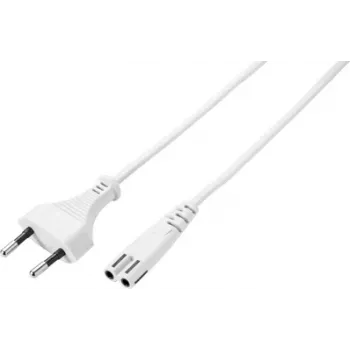 Sygonix SY-5044236 Biely napájací kábel 3 m Schuko na IEC C13