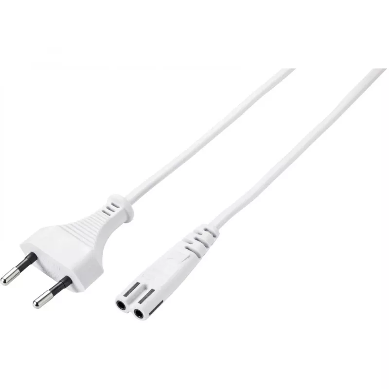 Sygonix SY-5044236 Biely napájací kábel 3 m Schuko na IEC C13