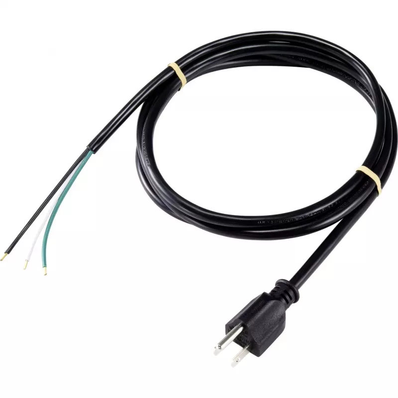 Sygonix SY-5043454 Napájací kábel čierny 2,00 m