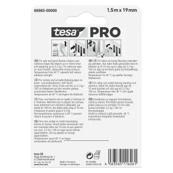 tesa Montage PRO transparentná 66965-00000-00 Montážna páska 1,5 m x 19 mm