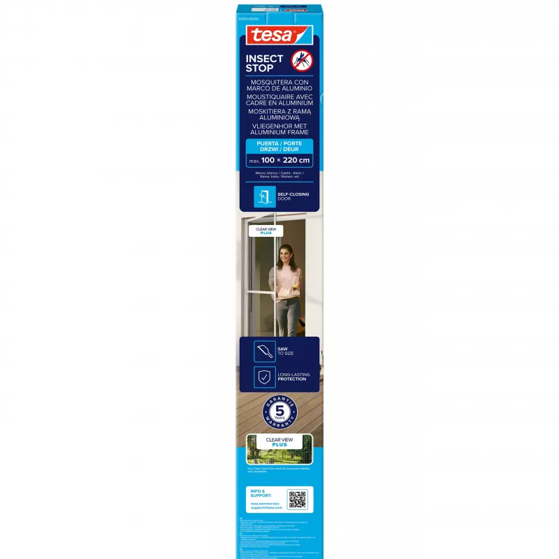 tesa Insect Stop Sieťka proti hmyzu na dvere biela 1,0 x 2,2 m (55192-00100-00)