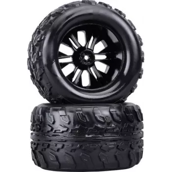 Reely 1:10 Monstertruck kompletné kolesá čierna 2 ks (RE-6747333)