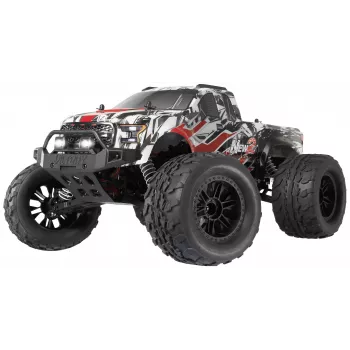 Reely New2 Super Combo Brushless 1:10 RC elektro Monstertruck 4WD 100% RTR 2,4 GHz s batériou, nabíjačkou a batériami do vysielača (RE-7766676)