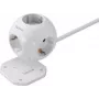 Sygonix SY-4535062 Schuko adaptér zásuvky biely 1-násobný