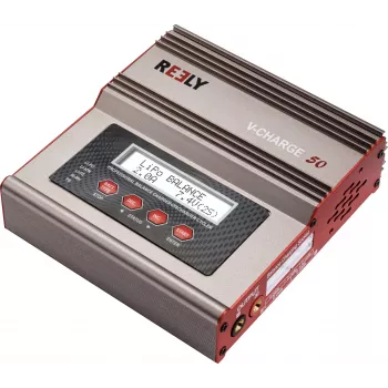 Reely V-Charge 50 multifunkčná nabíjačka 50W AC/DC LiPo NiMH NiCd Pb s balancerom RE-8264340