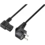 Sygonix SY-5243882 IEC C13 napájací kábel, CEE 7/7 uhlový Schuko na IEC C13 konektor samica, 3 m, čierny