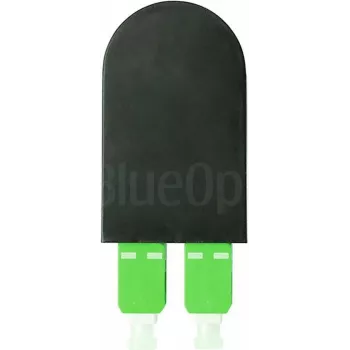 BLUELAN BlueOptics optický loopback adaptér OM5 50/125µm multimode SC/UPC duplex limetkovozelený keramická ferula -40°C až +85°C (BOLBSCOM5)