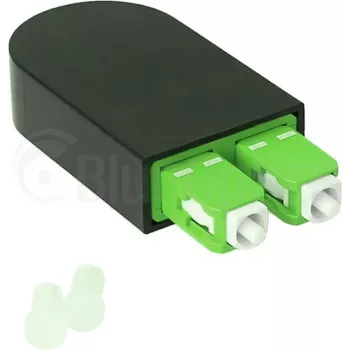 BLUELAN BlueOptics optický loopback adaptér OM5 50/125µm multimode SC/UPC duplex limetkovozelený keramická ferula -40°C až +85°C (BOLBSCOM5)