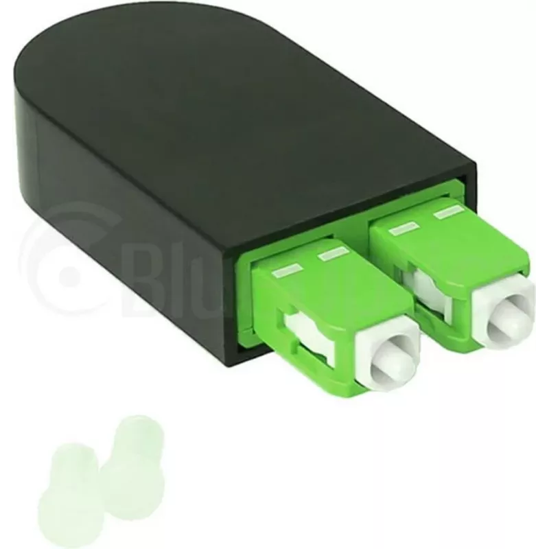 BLUELAN BlueOptics optický loopback adaptér OM5 50/125µm multimode SC/UPC duplex limetkovozelený keramická ferula -40°C až +85°C (BOLBSCOM5)